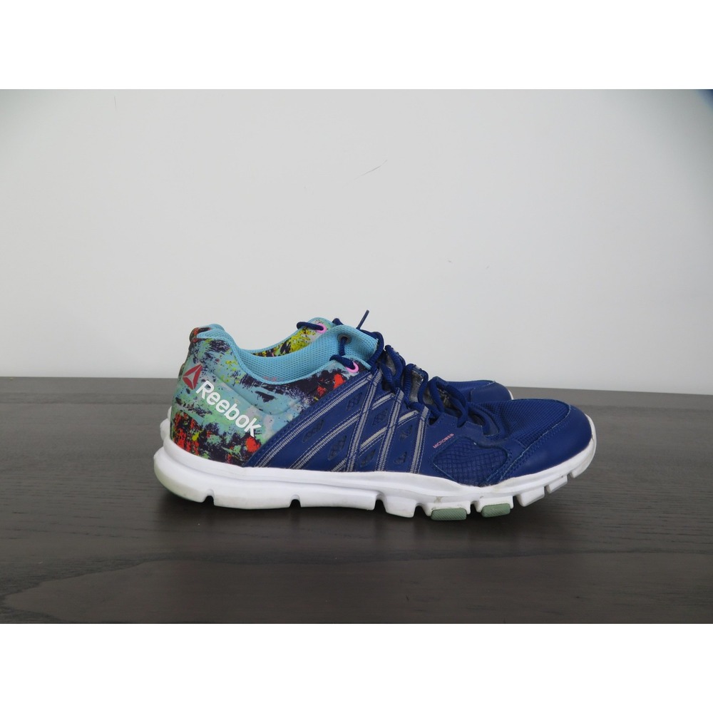 Reebok Yourflex Trainette Shoes Womens 10 Blue Running Sneakers V72516 Gym